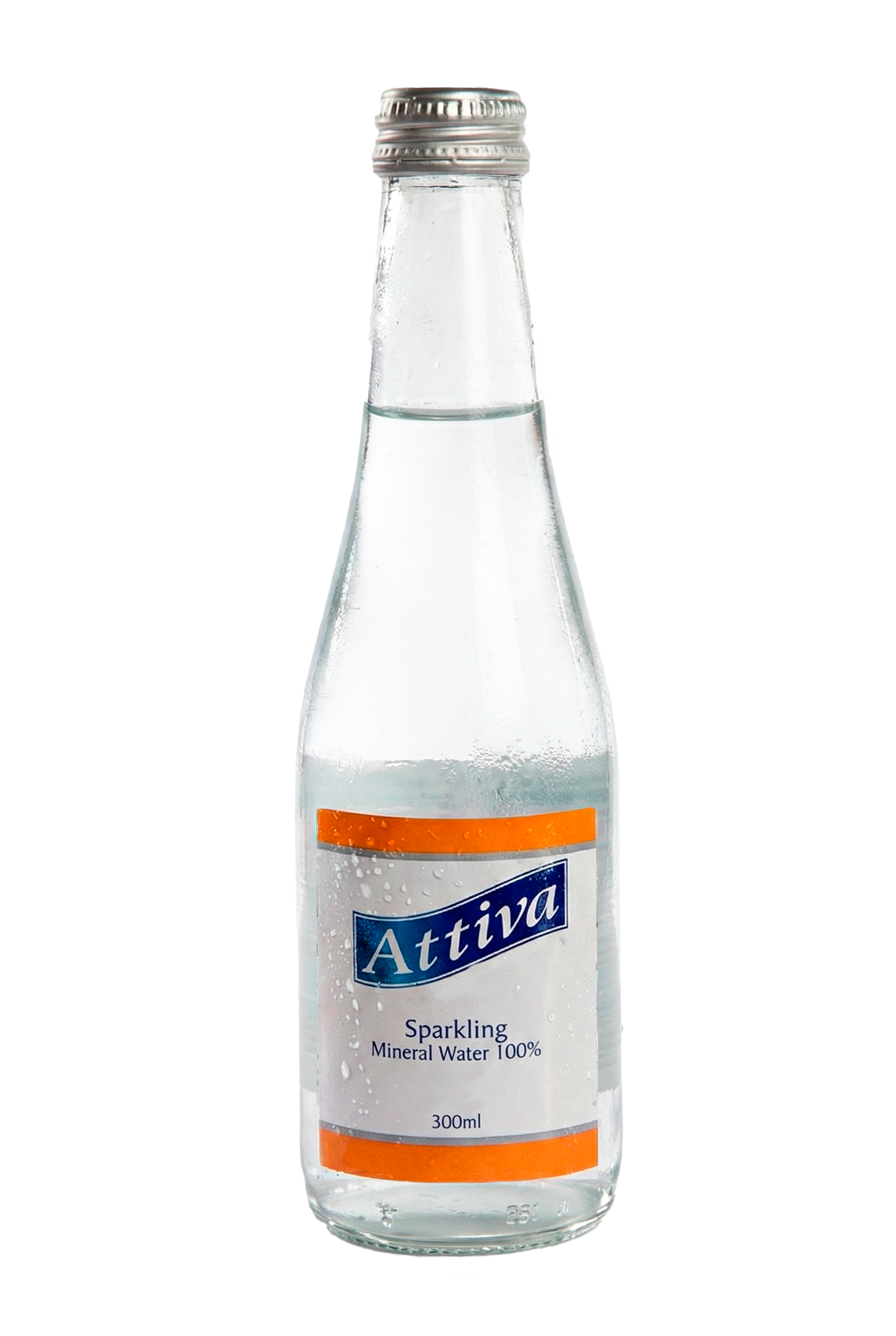 Garrafa Attiva vidro premium 300 ml com gás