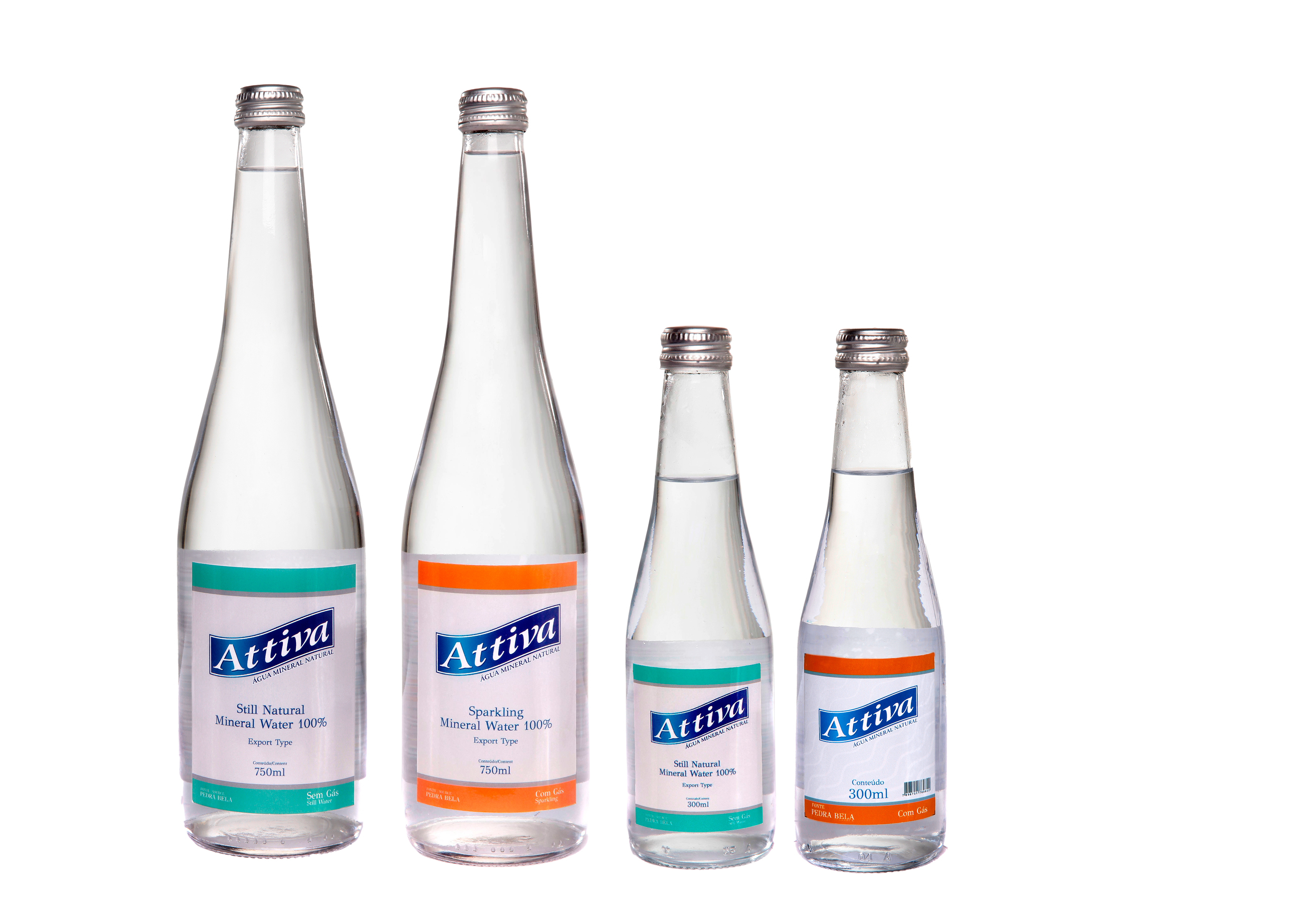 Água Mineral Premium Attiva Vidro