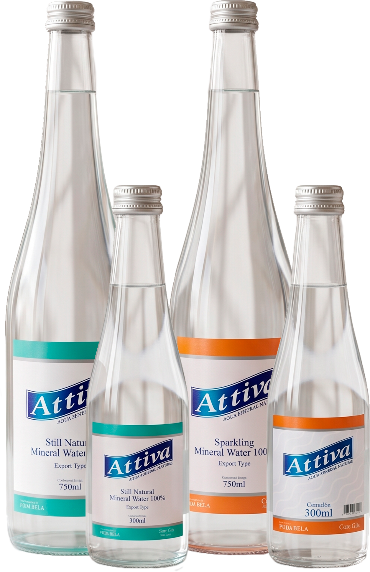 Água Mineral Premium Attiva Vidro